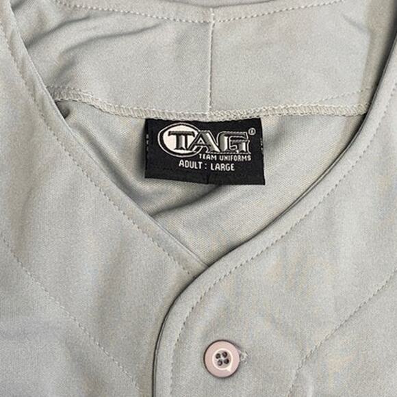 New Tag Team Mens Large Hand Printed Cardinal Bird Button Down Sleeveless Jersey - Picture 4 of 4